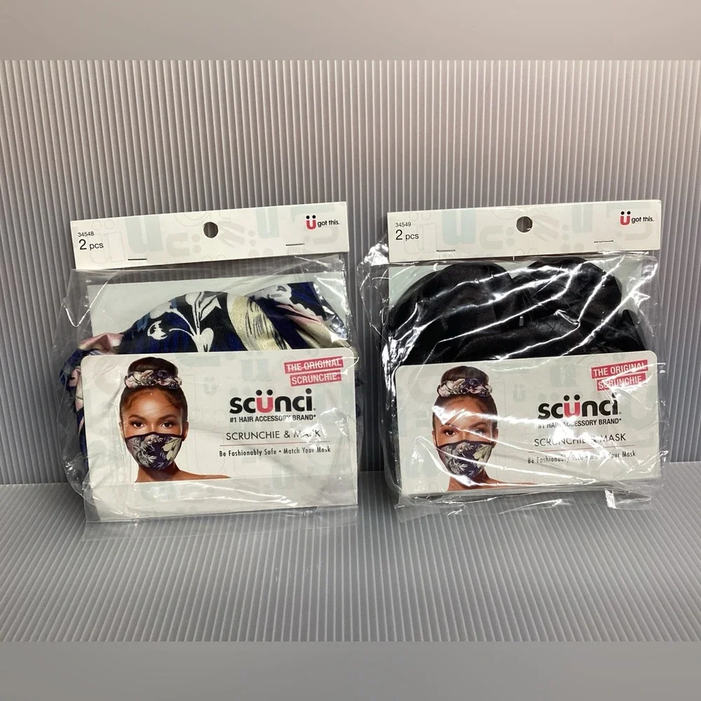Set of 2 Scunci Mask and Scrunchie Sets